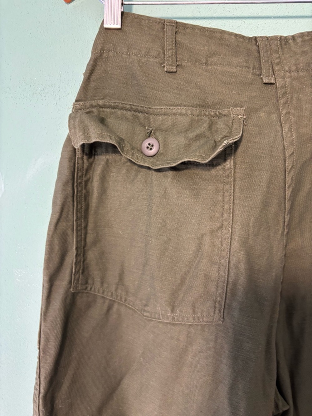 Vintage 1950’s Men's Army Trouser Pants - Picture 5 of 6